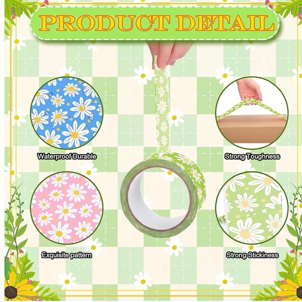 Packing Tape Pattern, Solid or Clear 55 Yards each Your Choice - Picture 4 of 7